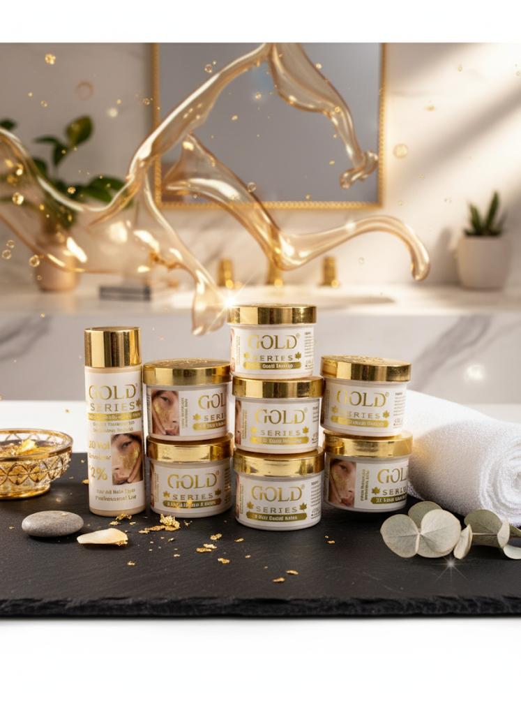 24K Gold Series Luxury Face Cream & Serum Set